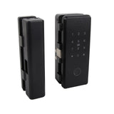 Electronic Glass Door Lock Fingerprint Keyless Entry Electronic Antitheft for Home Office - Side View