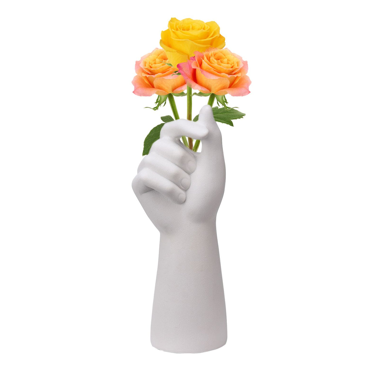Table Vase White Color 10cm Long Ceramic Vases Decorative