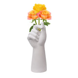 Table Vase White Color 10cm Long Ceramic Vases Decorative