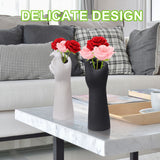 Table Vase White Color 10cm Long Ceramic Vases Decorative