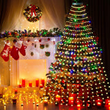 Christmas Tree Decorative Lights String Garden Layout Waterfall Lights Party Camping Atmosphere Lights LED Water Lights