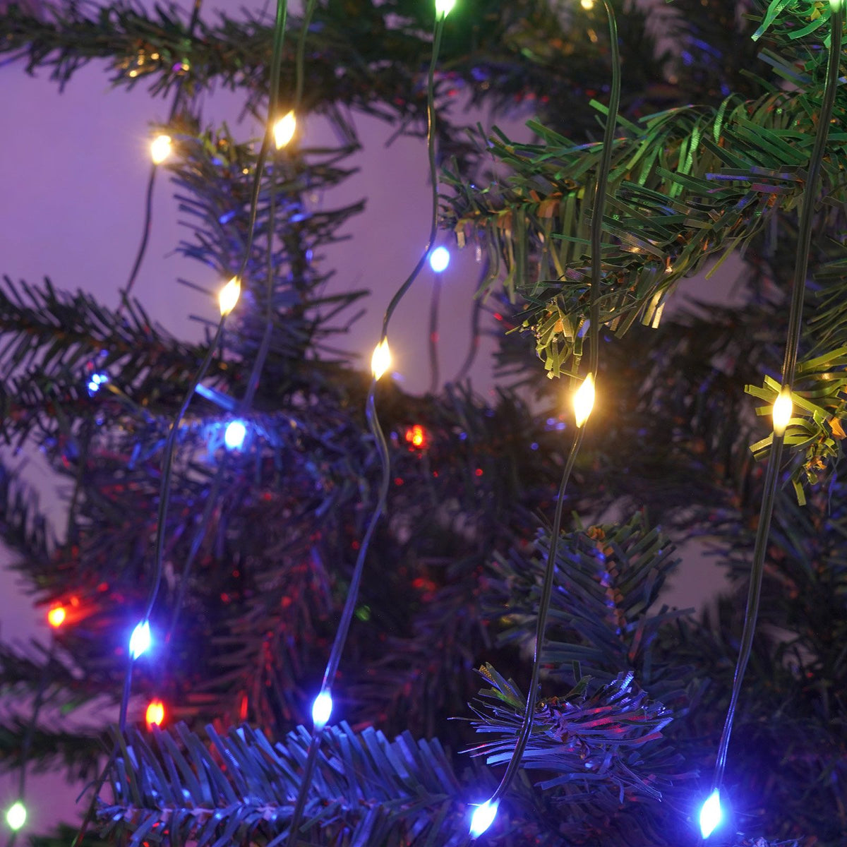 Christmas Tree Decorative Lights String Garden Layout Waterfall Lights Party Camping Atmosphere Lights LED Water Lights