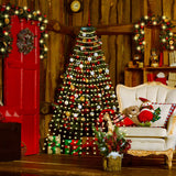 Christmas Tree Decorative Lights String Garden Layout Waterfall Lights Party Camping Atmosphere Lights LED Water Lights