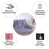 Wearable USB Electric Blanket Heating Blanket with Timing Function 3 Gear Adjustment - Rear View