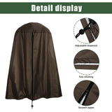 Garden Fountain Statue Protective Cover Silver Coated Oxford Cloth Waterproof Windproof Fountain Protector