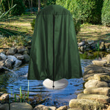 Garden Fountain Statue Protective Cover Silver Coated Oxford Cloth Waterproof Windproof Fountain Protector