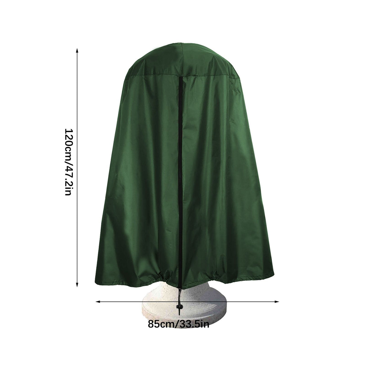 Garden Fountain Statue Protective Cover Silver Coated Oxford Cloth Waterproof Windproof Fountain Protector