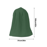 Garden Fountain Statue Protective Cover Silver Coated Oxford Cloth Waterproof Windproof Fountain Protector - 45-Degree Angle