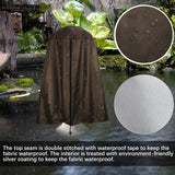 Garden Fountain Statue Protective Cover Silver Coated Oxford Cloth Waterproof Windproof Fountain Protector