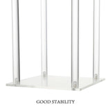 Wedding Acrylic Road Lead Flower Stand Cylinder Vase Flower Arrangement Wedding Decoration - Close-Up Angle