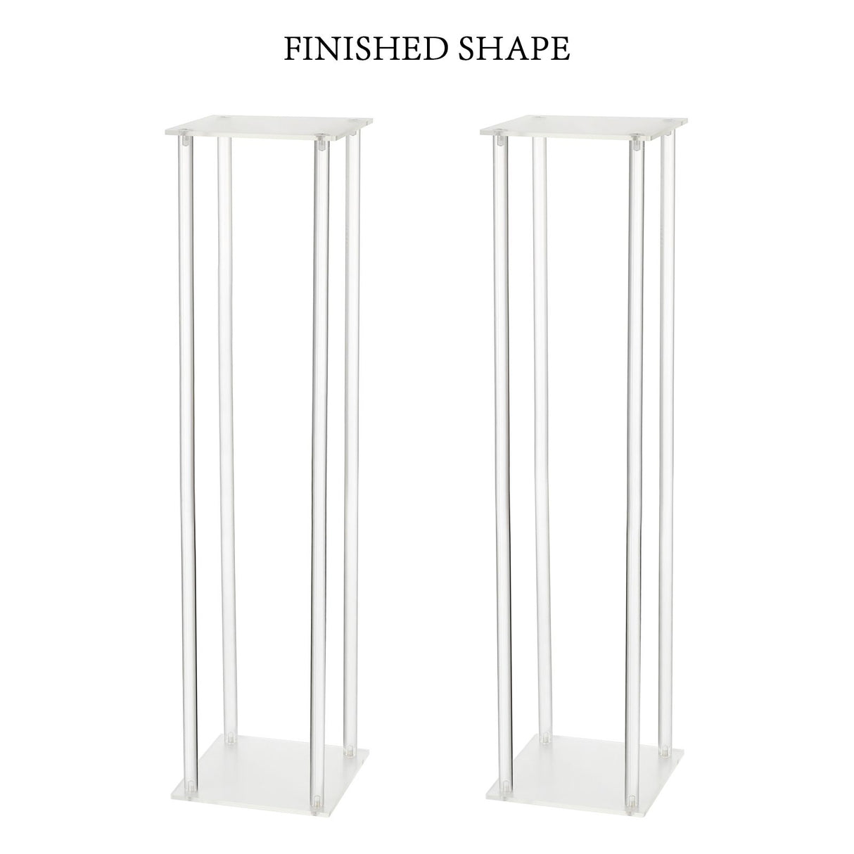 Wedding Acrylic Road Lead Flower Stand Cylinder Vase Flower Arrangement Wedding Decoration