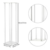 Wedding Acrylic Road Lead Flower Stand Cylinder Vase Flower Arrangement Wedding Decoration