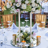 Wedding Acrylic Road Lead Flower Stand Cylinder Vase Flower Arrangement Wedding Decoration