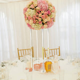 Wedding Acrylic Road Lead Flower Stand Cylinder Vase Flower Arrangement Wedding Decoration