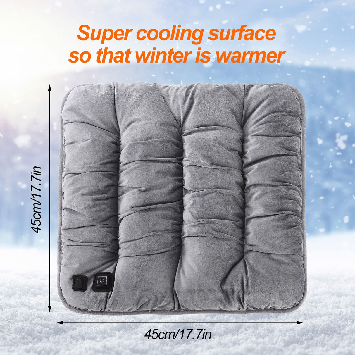 Graphene Heated Seat Cushion Office USB Heated Seat Cushion Car Seat Cushion
