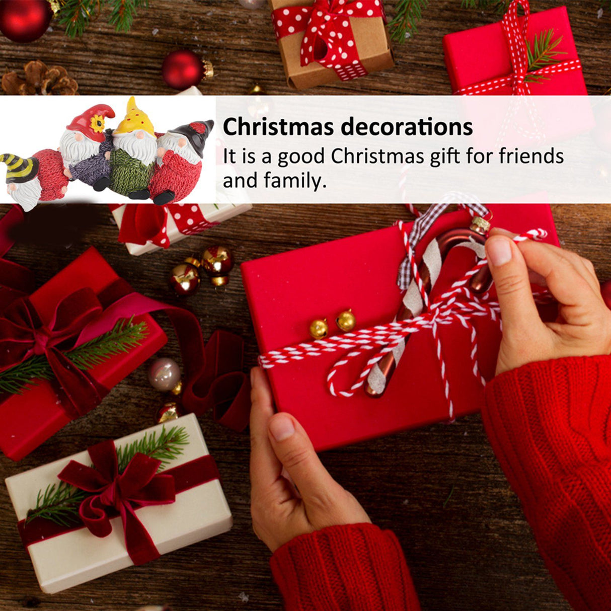 Christmas Ornament Emitting Resin Christmas Decorations Ornaments Gifts for Hotel Window Display