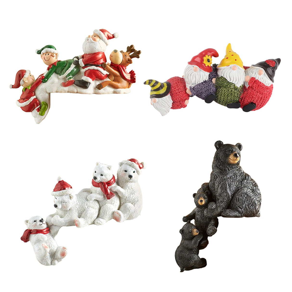 Christmas Ornament Emitting Resin Christmas Decorations Ornaments Gifts for Hotel Window Display