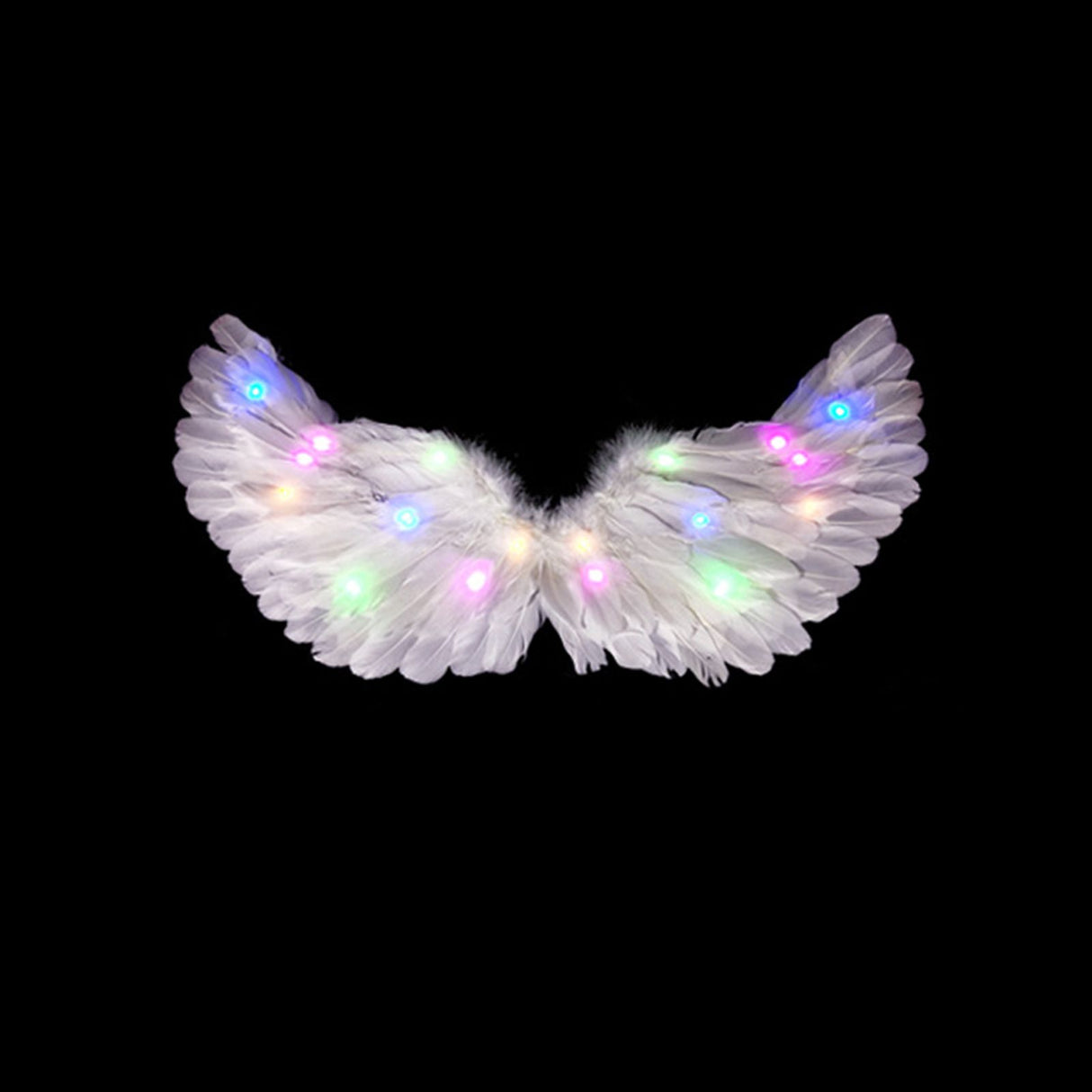 Glowing Angel Wings with LED String Lights Halloween Party Cosplay Costume Accessories Props
