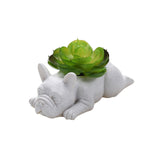 Puppy Pot Decoration Resin Pot Dog Flower Plant Pot