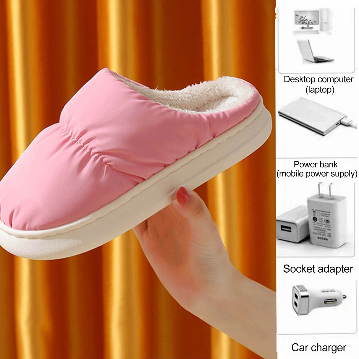 Constant Temperature 50 Degrees USB Heated Slippers