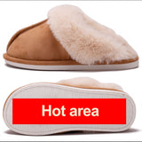 Women Heated Slipper USB Constant Temperature 50 Degrees Electric Foot Warmer Shoes for Winter Cold Weather