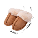 Women Heated Slipper USB Constant Temperature 50 Degrees Electric Foot Warmer Shoes for Winter Cold Weather