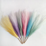8Pcs Artificial Pampas Grass Versatile Decorative Gradient Blue Modern Vase Filler Faux Pampas Grass For Home Office Parties
