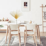 8Pcs Artificial Pampas Grass Versatile Decorative Gradient Blue Modern Vase Filler Faux Pampas Grass For Home Office Parties - Close-Up Angle