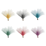 8Pcs Artificial Pampas Grass Versatile Decorative Gradient Blue Modern Vase Filler Faux Pampas Grass For Home Office Parties