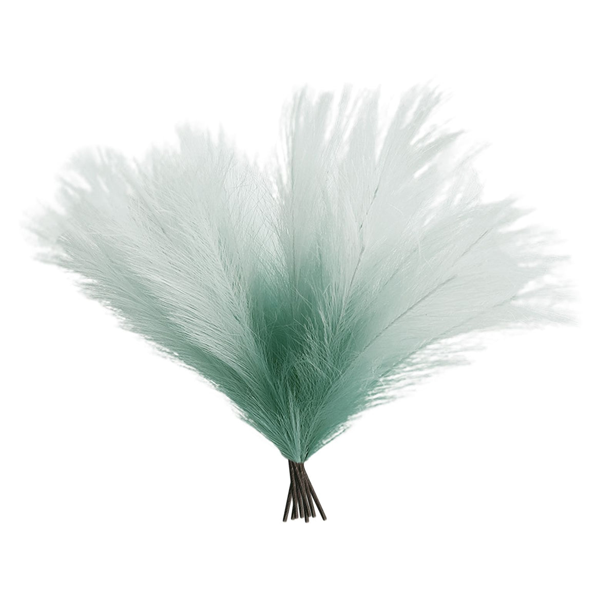 8Pcs Artificial Pampas Grass Versatile Decorative Gradient Green Modern Vase Filler Faux Pampas Grass For Home Office Parties