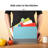 4 Pcs Creative Complementary Food Special Wheat Straw Cutting Board PP Plastic Cutting Board Cutting Board - Close-Up Angle