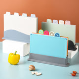 4 Pcs Creative Complementary Food Special Wheat Straw Cutting Board PP Plastic Cutting Board Cutting Board