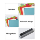 4 Pcs Creative Complementary Food Special Wheat Straw Cutting Board PP Plastic Cutting Board Cutting Board