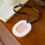 Hanging Aromatherapy Wax Tablets Home Closet Odor Freshener Car Solid Air Freshener Pendant - Front View