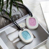 Hanging Aromatherapy Wax Tablets Home Closet Odor Freshener Car Solid Air Freshener Pendant - Top-Down View
