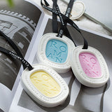 Hanging Aromatherapy Wax Tablets Home Closet Odor Freshener Car Solid Air Freshener Pendant - Rear View