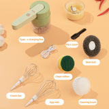 6 In1 Garlic Beater Wireless Garlic Masher Multifunctional Mini Handheld Small Whisk Garlic Masher Home Electric Garlic Masher