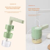 6 In1 Garlic Beater Wireless Garlic Masher Multifunctional Mini Handheld Small Whisk Garlic Masher Home Electric Garlic Masher