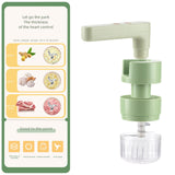 6 In1 Garlic Beater Wireless Garlic Masher Multifunctional Mini Handheld Small Whisk Garlic Masher Home Electric Garlic Masher - Low Angle