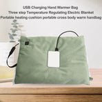 USB Charging Hand Warmer Three Temperature Control Electric Blanket Portable Heating Cushion Hand Warmer