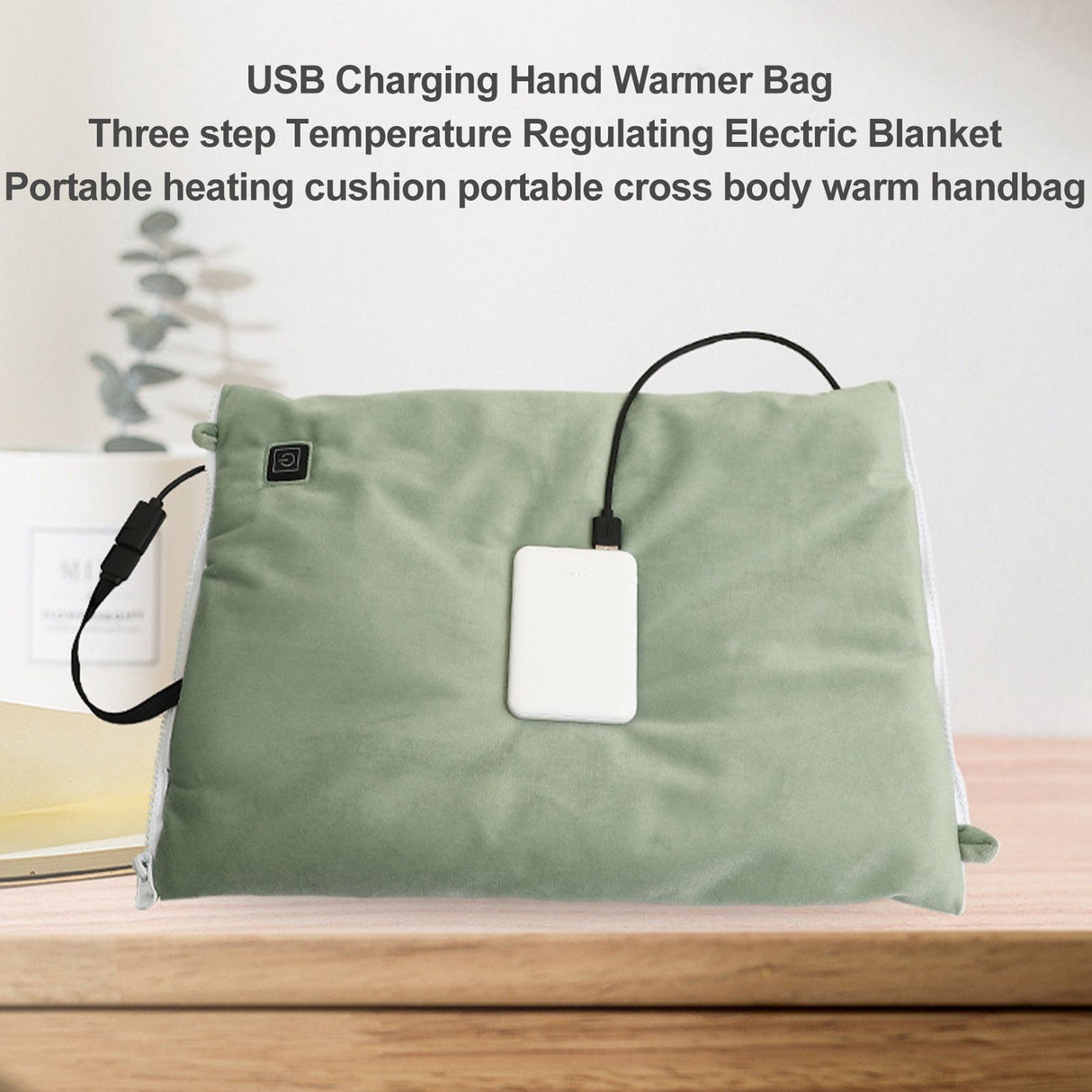USB Charging Hand Warmer Three Temperature Control Electric Blanket Portable Heating Cushion Hand Warmer