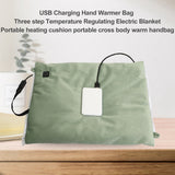 USB Charging Hand Warmer Three Temperature Control Electric Blanket Portable Heating Cushion Hand Warmer