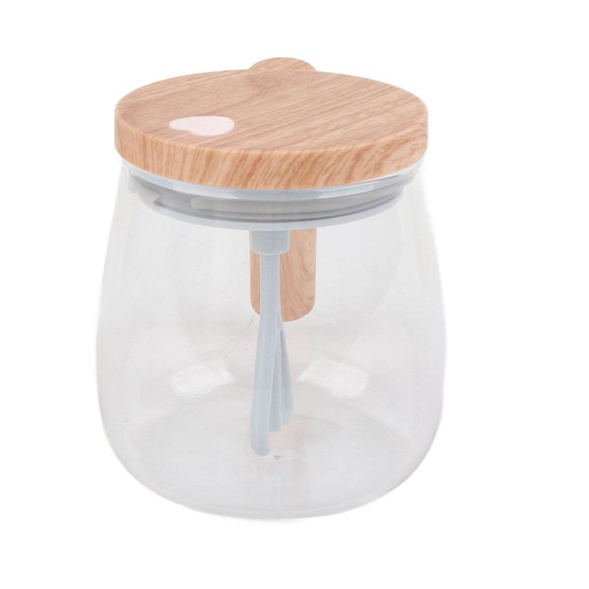 Automatic Stirring Coffee Mug with Transparent Lid Beige White 350ml 400mAh IPX6 Type C Touch Switch Electric Mixing Cup for Coffee Milk