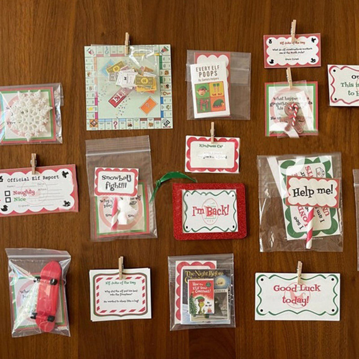 Christmas Advent Elf Gift Set Christmas Gift Set