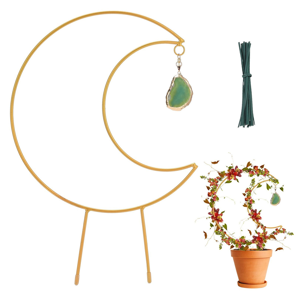 Plant Climbing Frame Climbing Vine Iron Flower Frame Moon Bracket Plant Trellis