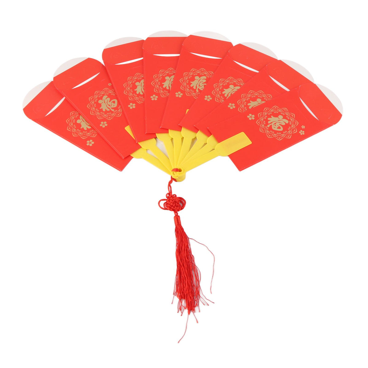 2023 Rabbit Year Spring Festival Creative Fan Shaped Folding Red Envelope New Year Fan Red Envelope