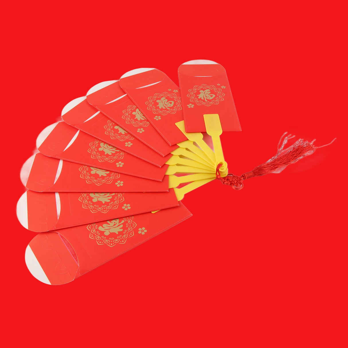 2023 Rabbit Year Spring Festival Creative Fan Shaped Folding Red Envelope New Year Fan Red Envelope