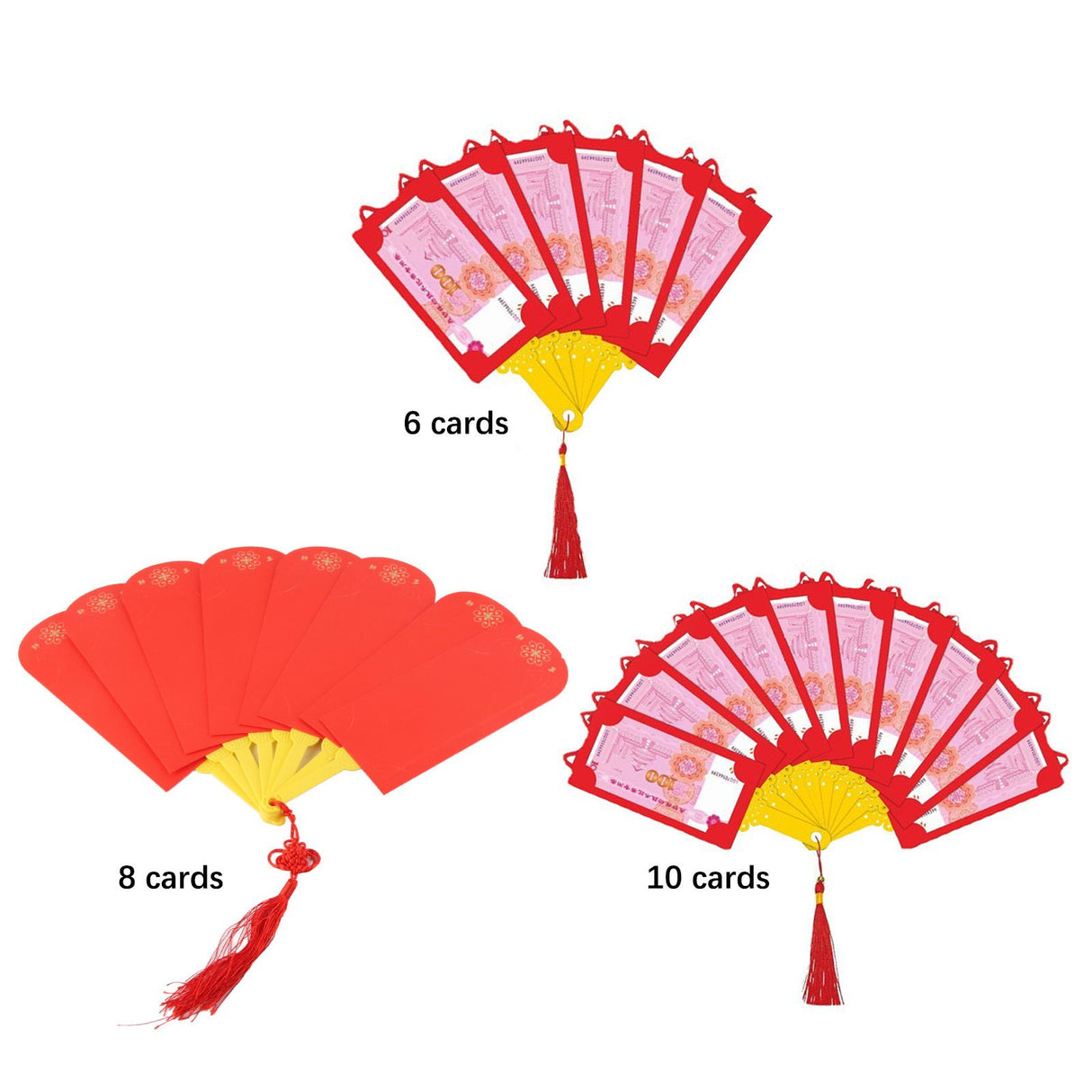 2023 Rabbit Year Spring Festival Creative Fan Shaped Folding Red Envelope New Year Fan Red Envelope