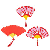 2023 Rabbit Year Spring Festival Creative Fan Shaped Folding Red Envelope New Year Fan Red Envelope - Extra Image