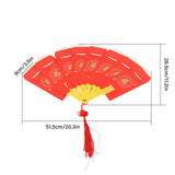 2023 Rabbit Year Spring Festival Creative Fan Shaped Folding Red Envelope New Year Fan Red Envelope - Extra Image